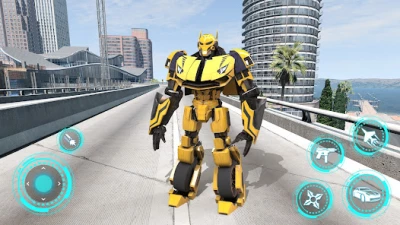 Robot War: Car Transform Game screen 1